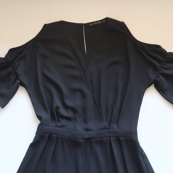 Zara Black Cold Shoulder Romper - Picture 9 of 13